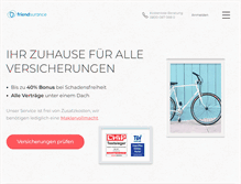 Tablet Screenshot of friendsurance.de